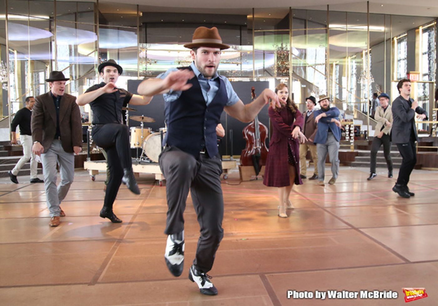 Photo Coverage: The Band's All Here! In Rehearsal with the Company of BANDSTAND  Image