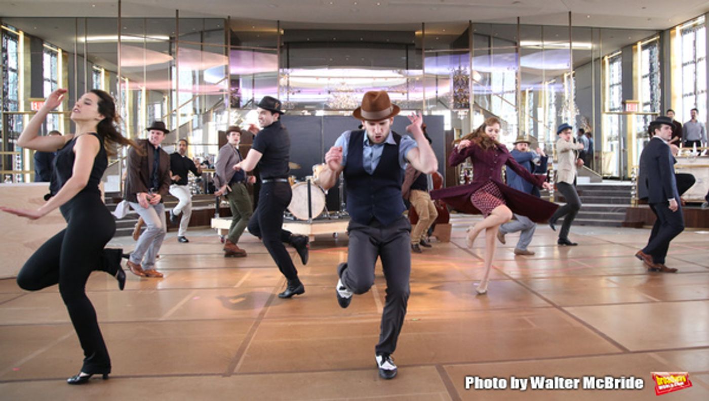 Photo Coverage: The Band's All Here! In Rehearsal with the Company of BANDSTAND  Image