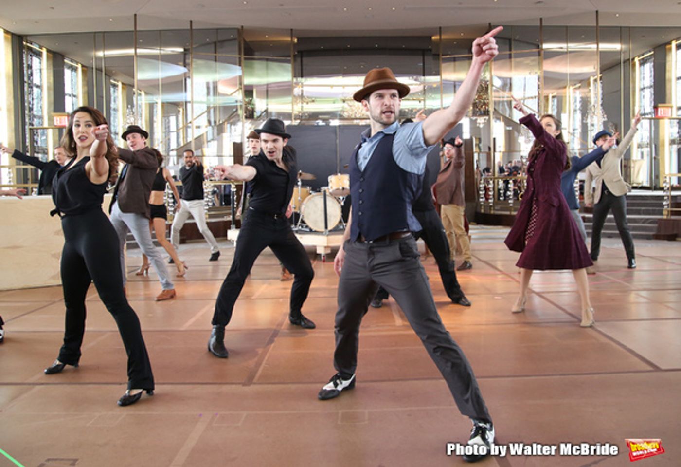 Photo Coverage: The Band's All Here! In Rehearsal with the Company of BANDSTAND  Image