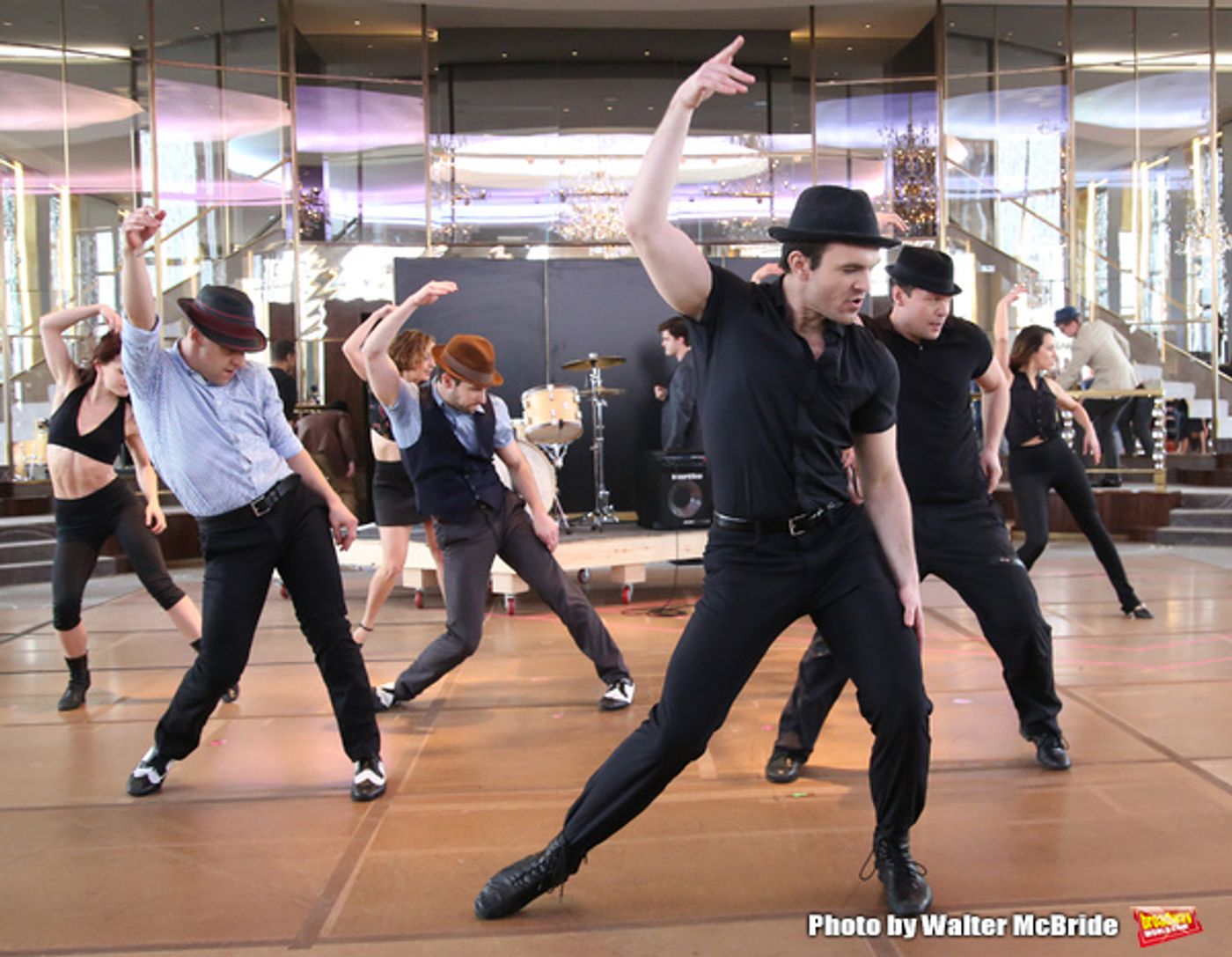 Photo Coverage: The Band's All Here! In Rehearsal with the Company of BANDSTAND  Image