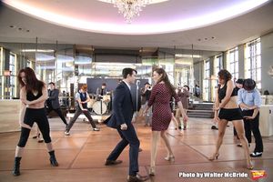 Corey Cott and Laura Osnes with cast @ BroadwayWorld Corey Cott and Laura Osnes with cast Photo