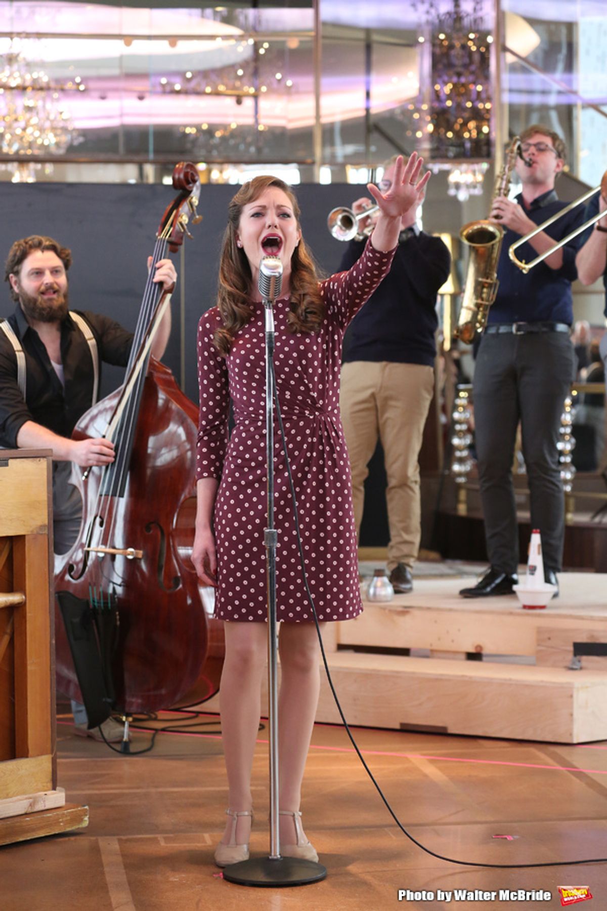 Laura Osnes and cast  at 
