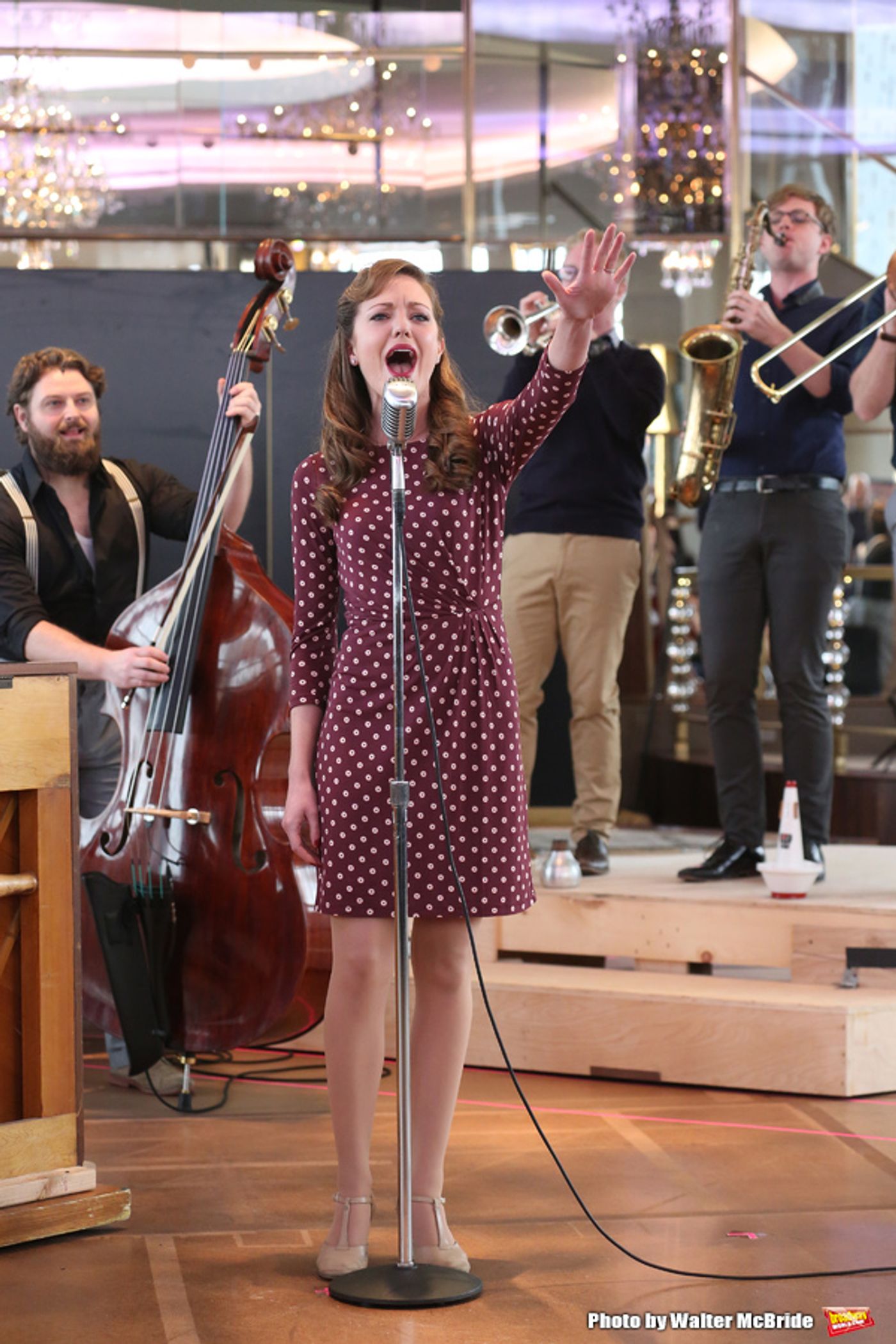 Photo Coverage: The Band's All Here! In Rehearsal with the Company of BANDSTAND  Image