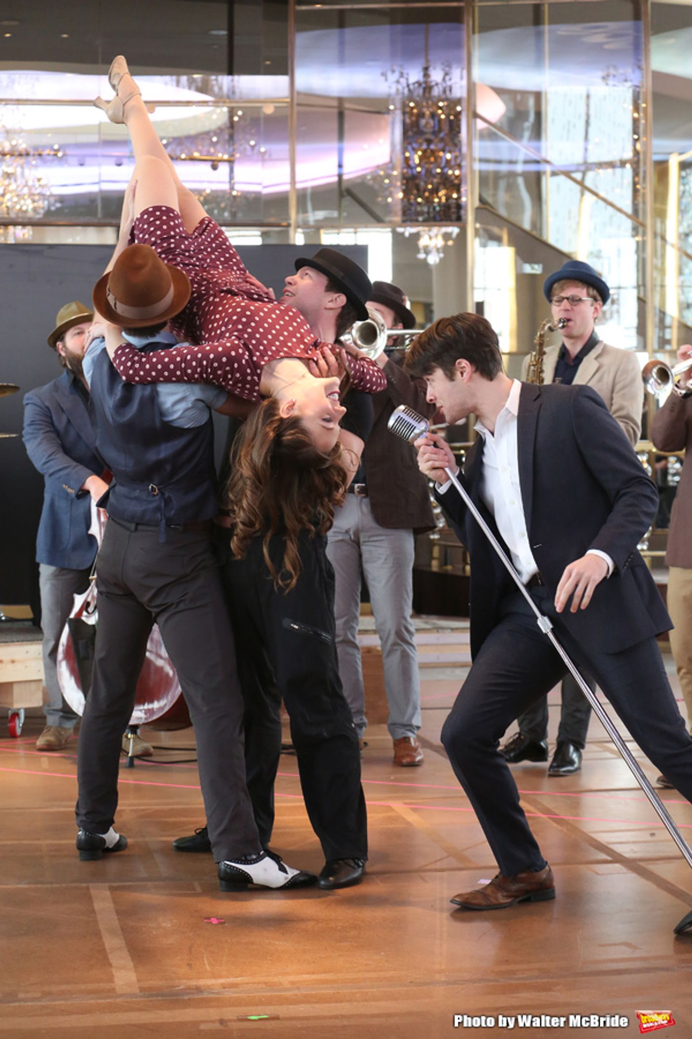 Photo Coverage: The Band's All Here! In Rehearsal with the Company of BANDSTAND  Image