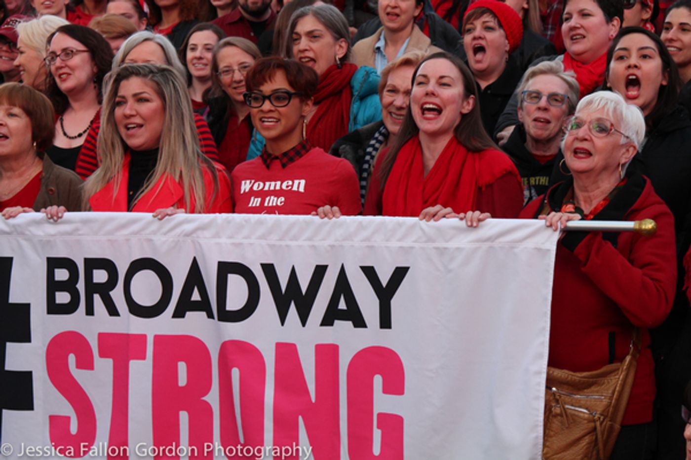 Photo Coverage: Broadway Unites in Times Square for International Women's Day!  Image
