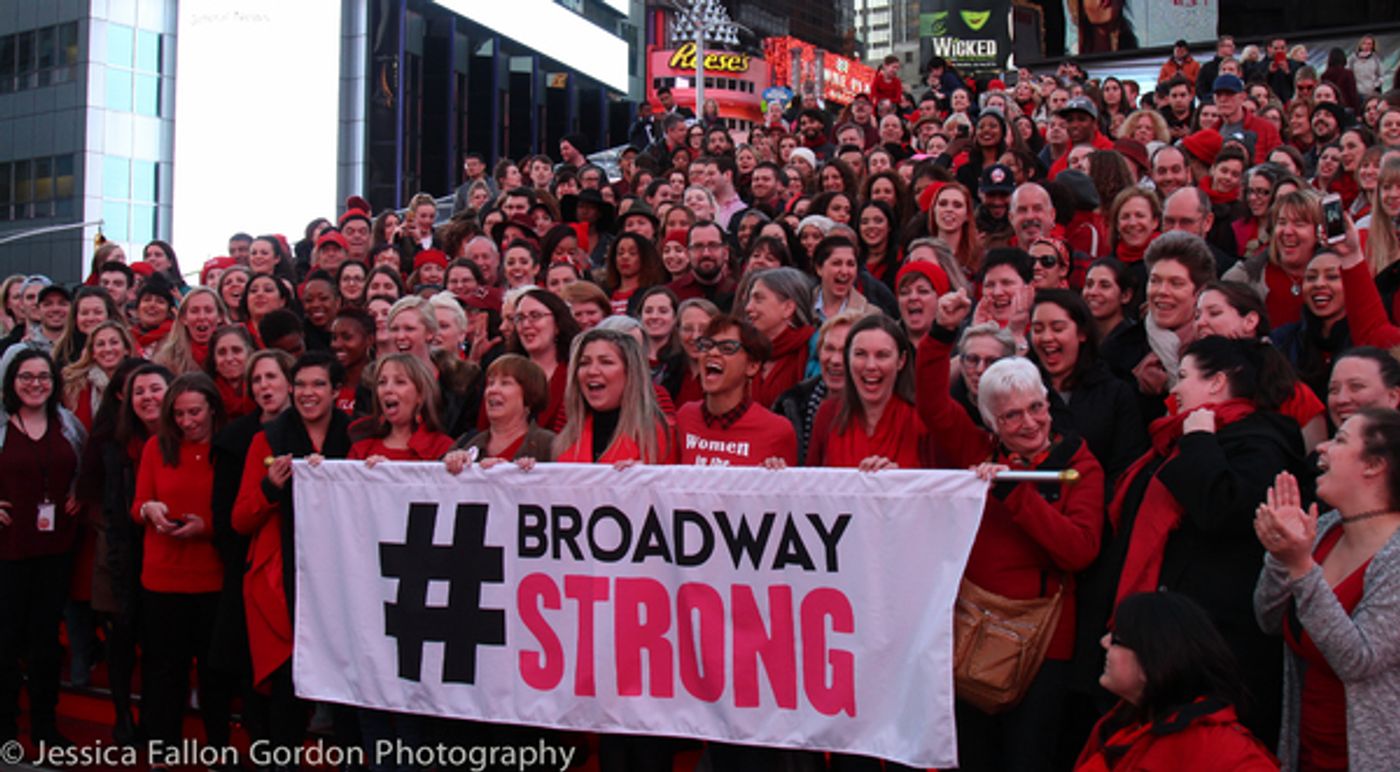 Photo Coverage: Broadway Unites in Times Square for International Women's Day!  Image