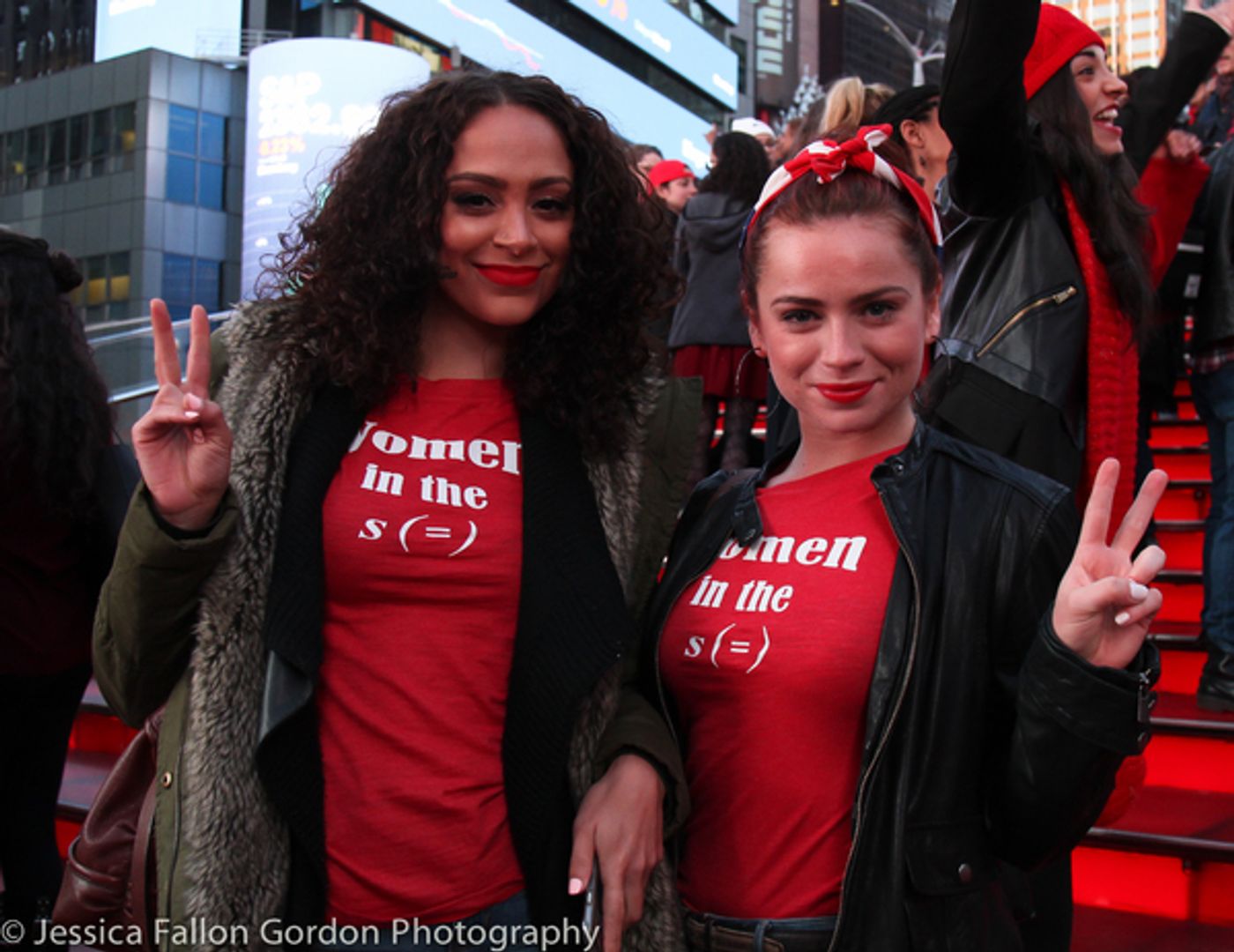Photo Coverage: Broadway Unites in Times Square for International Women's Day!  Image