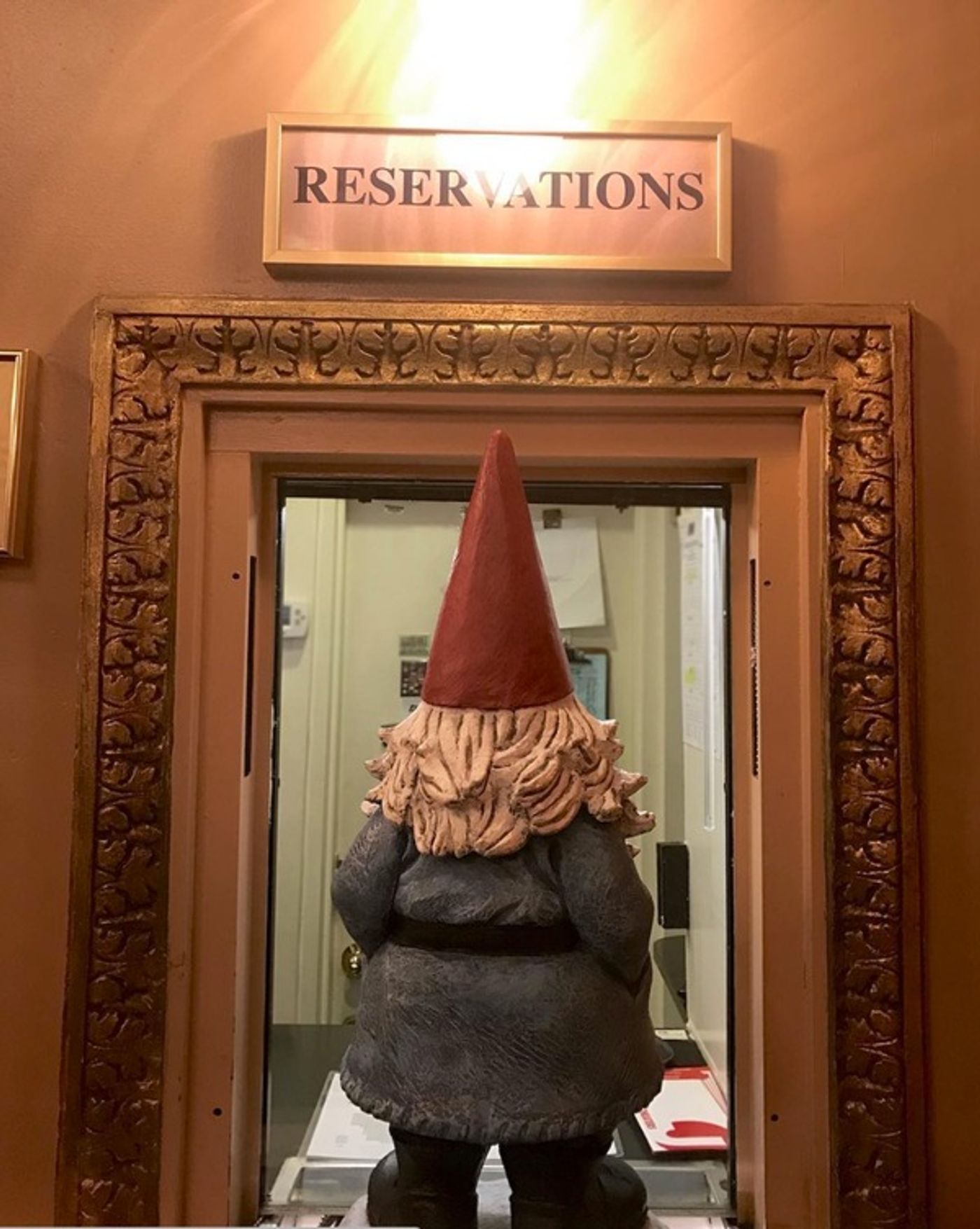 Photo Flash: Travelocity's Roaming Gnome Gets a Front Row Seat to AMELIE!  Image
