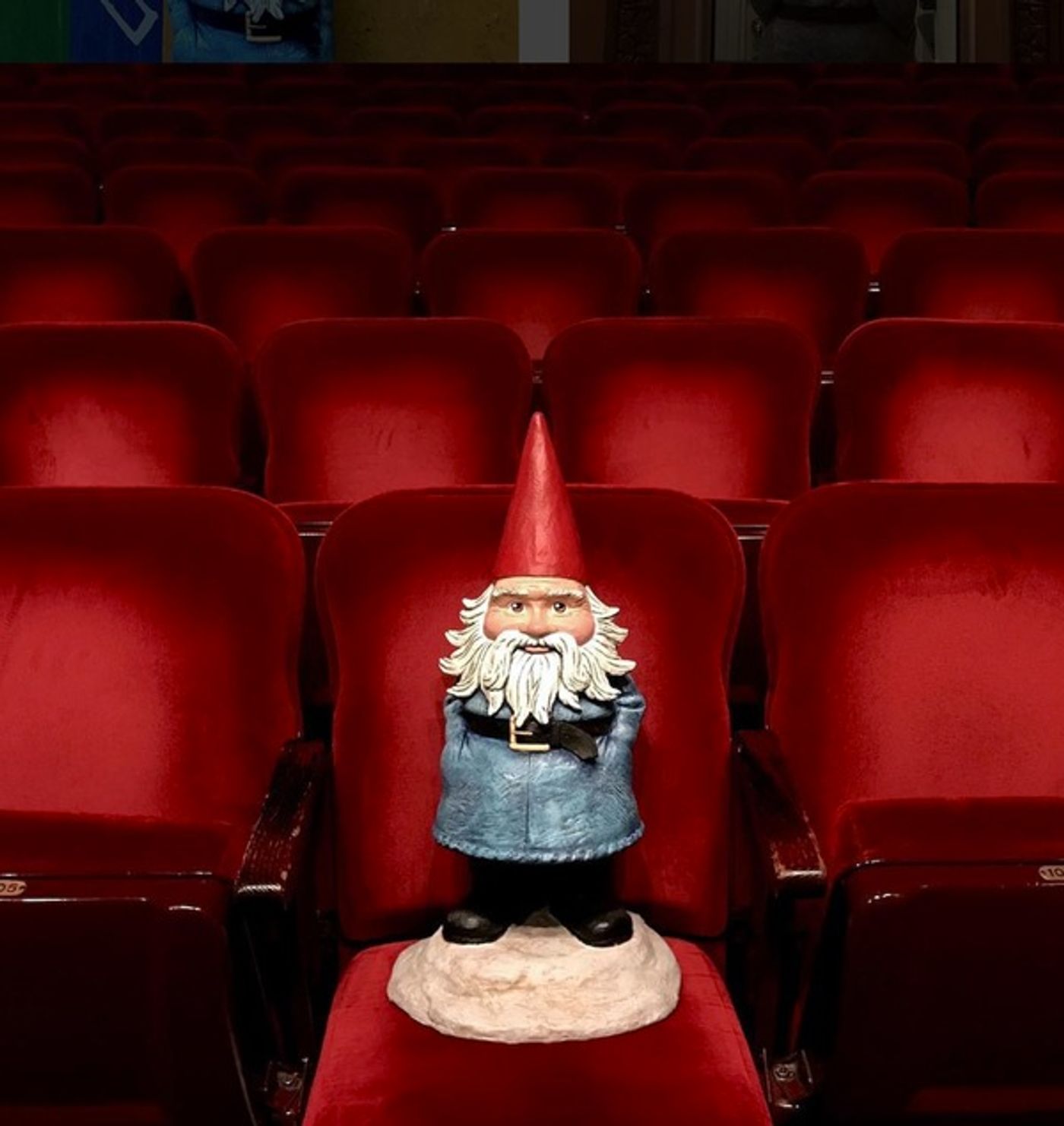 Photo Flash: Travelocity's Roaming Gnome Gets a Front Row Seat to AMELIE!  Image