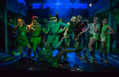 (pictured) The cast of Kokandy Productionsâ€™ revival of THE WIZ, directed by Li Photo
