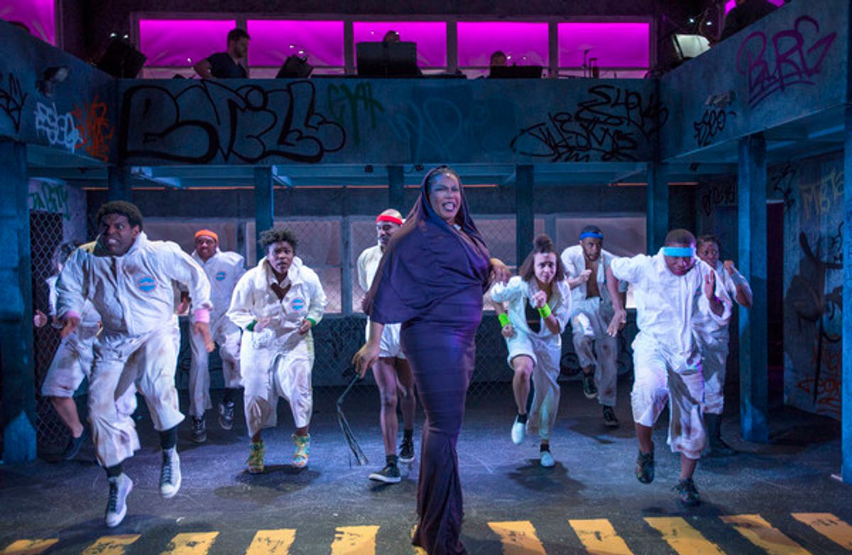 (center) Nicole Michelle Haskins with the cast of Kokandy Productionsâ€™ revival of THE WIZ, directed by Lili-Anne Brown with music direction by Jimmy Morehead. Photo by Michael Brosilow. at 