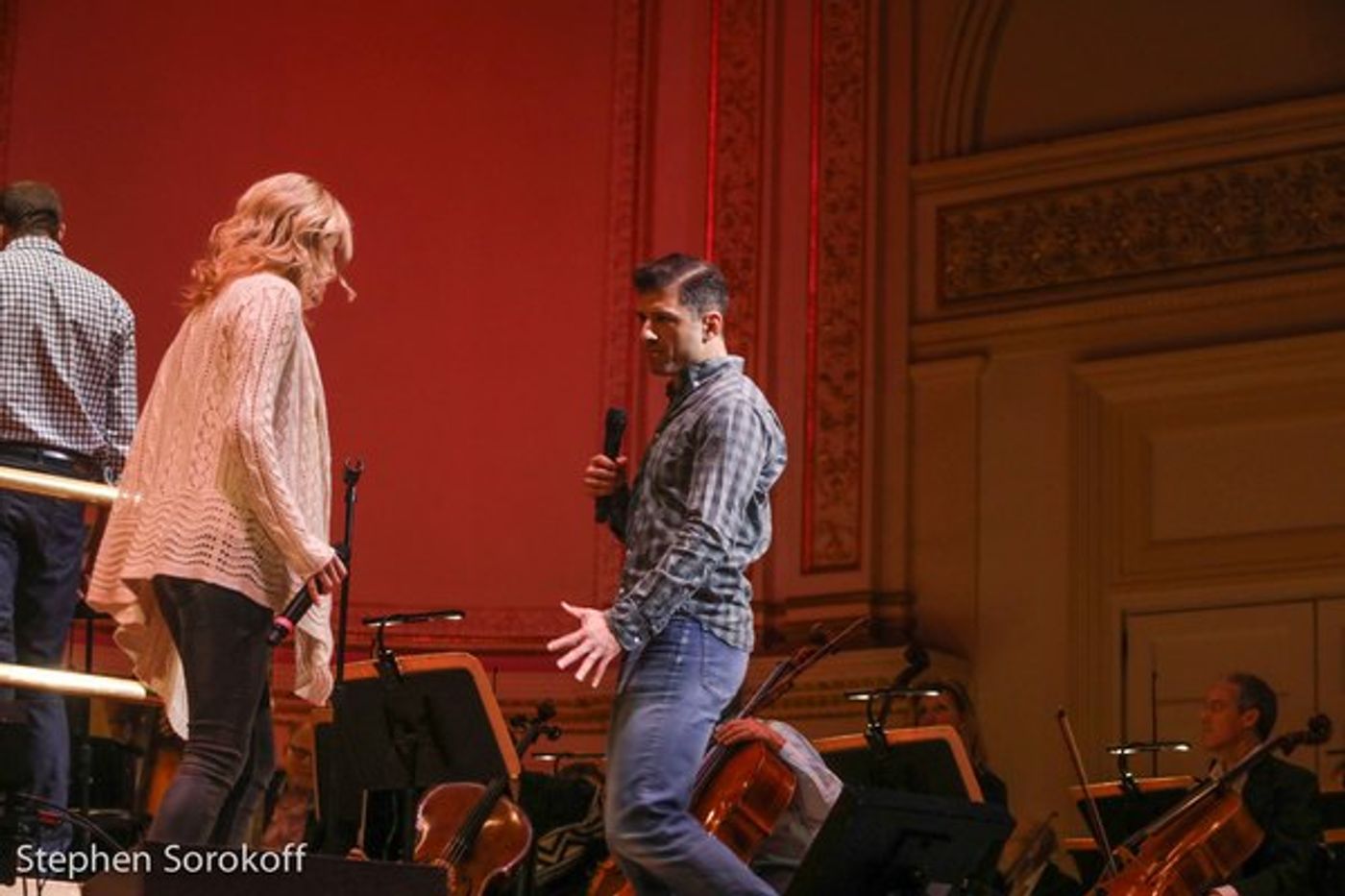 Photo Coverage: Caissie Levy and Tony Yazbeck Rehearse for NY Pops' Tribute to Kander & Ebb  Image