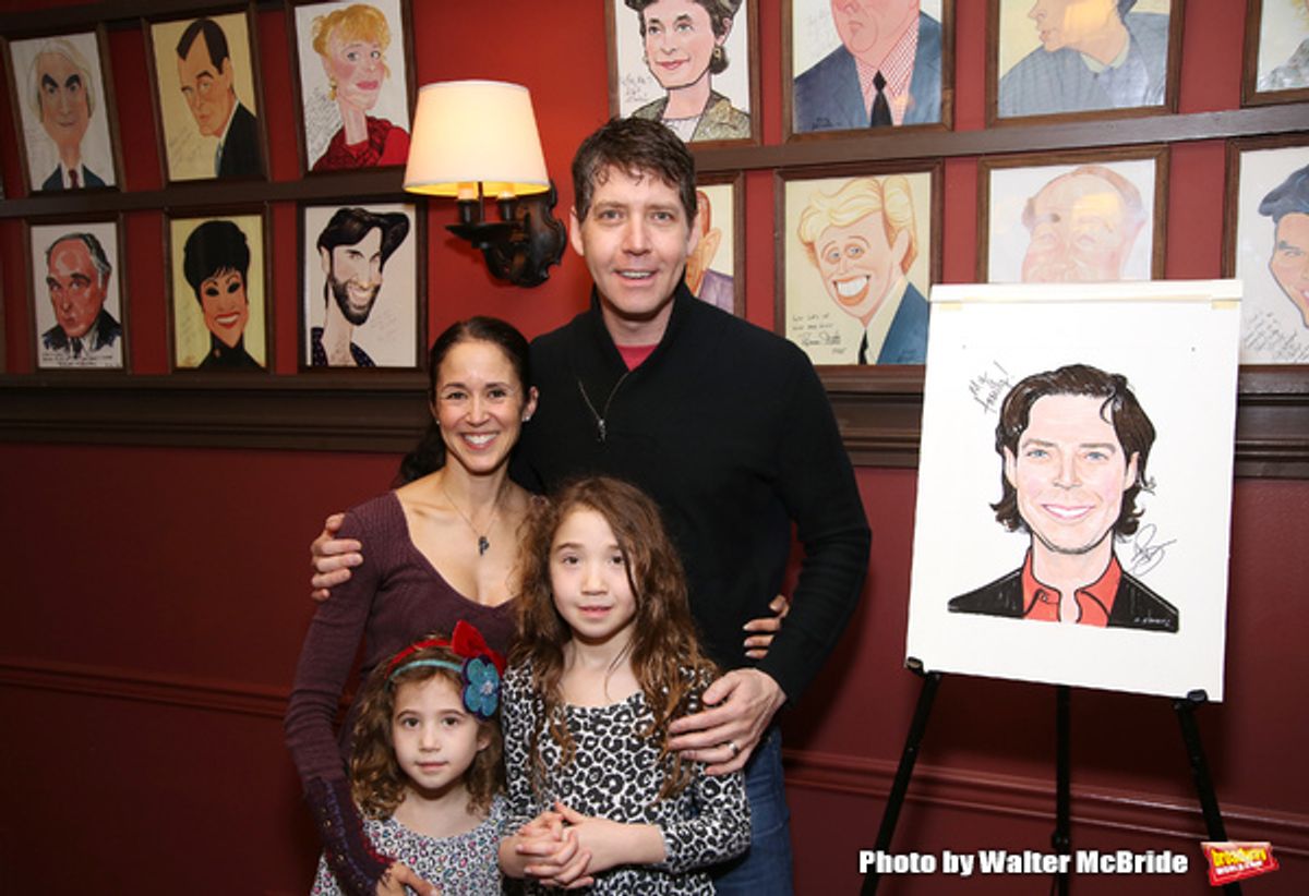 James Barbour with wife and daughters  at 