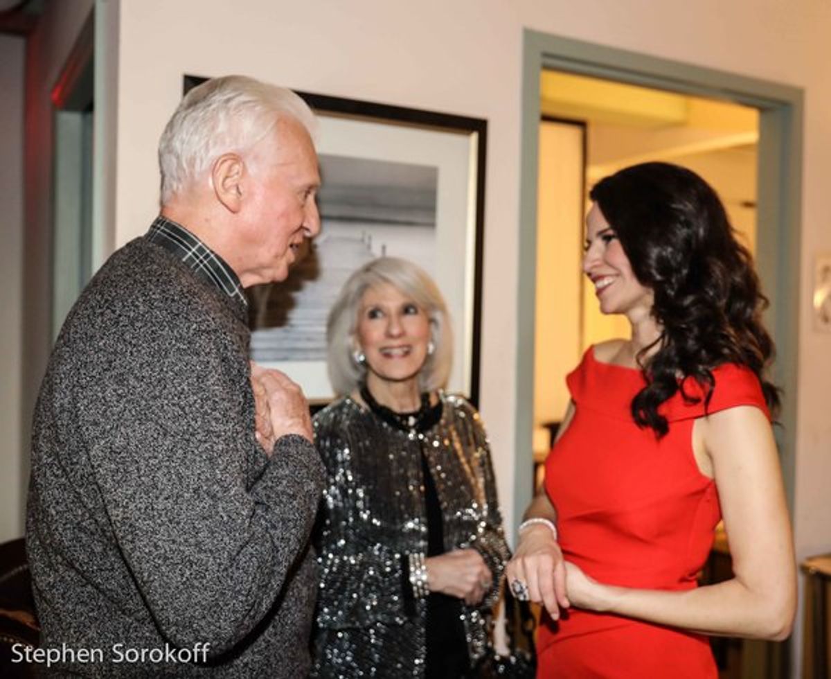 Tom Viertel, Jamie deRoy, Mandy Gonzalez at 