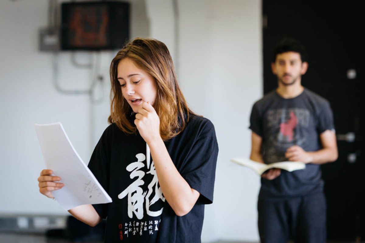 Ella Purnell and Manish Gandhi at 