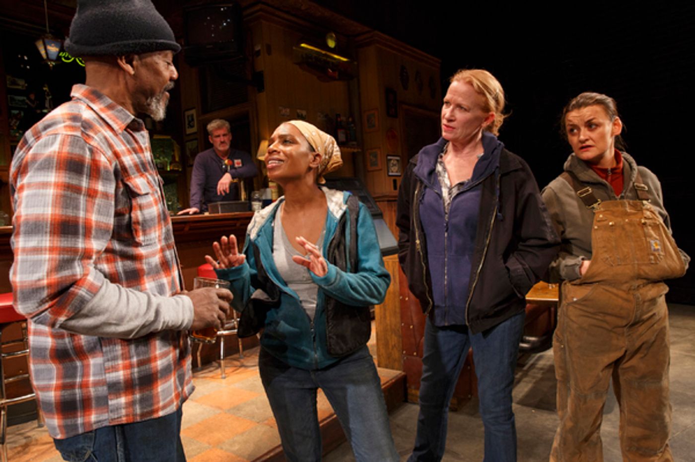 Photo Flash: First Look at Johanna Day, Michelle Wilson, Khris Davis and More in Lynn Nottage's SWEAT on Broadway  Image