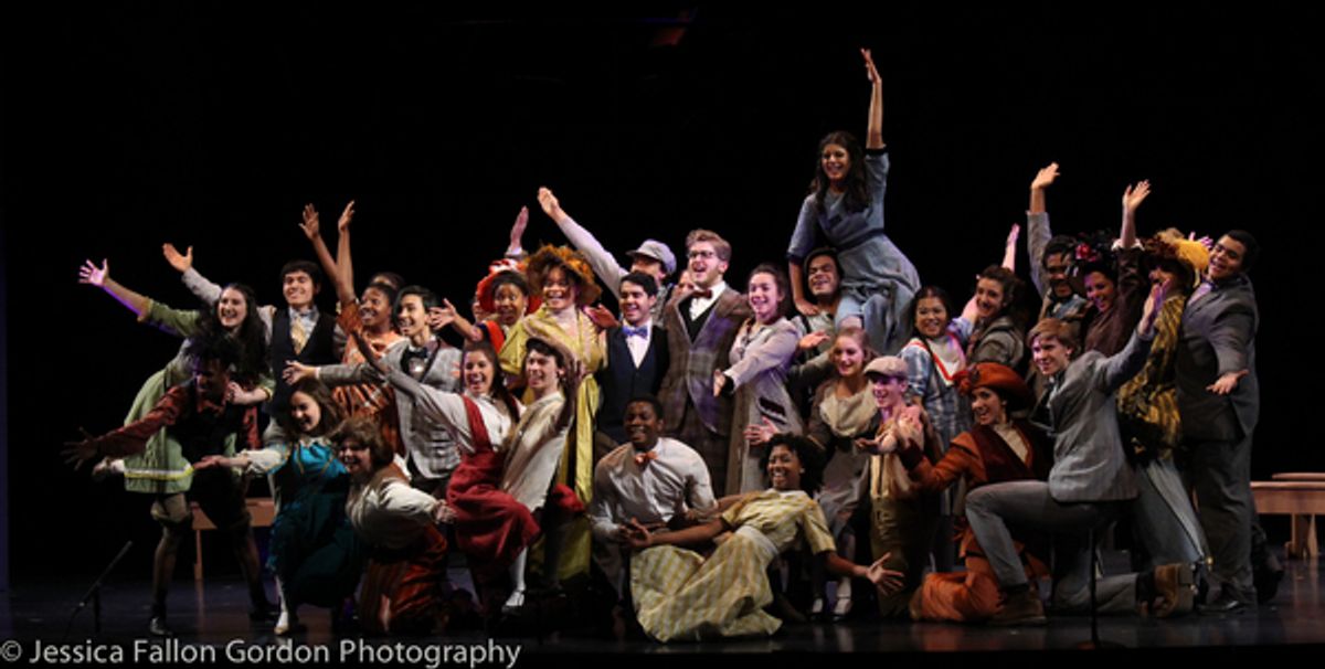 Students from Frank Sinatra School of the Arts at 