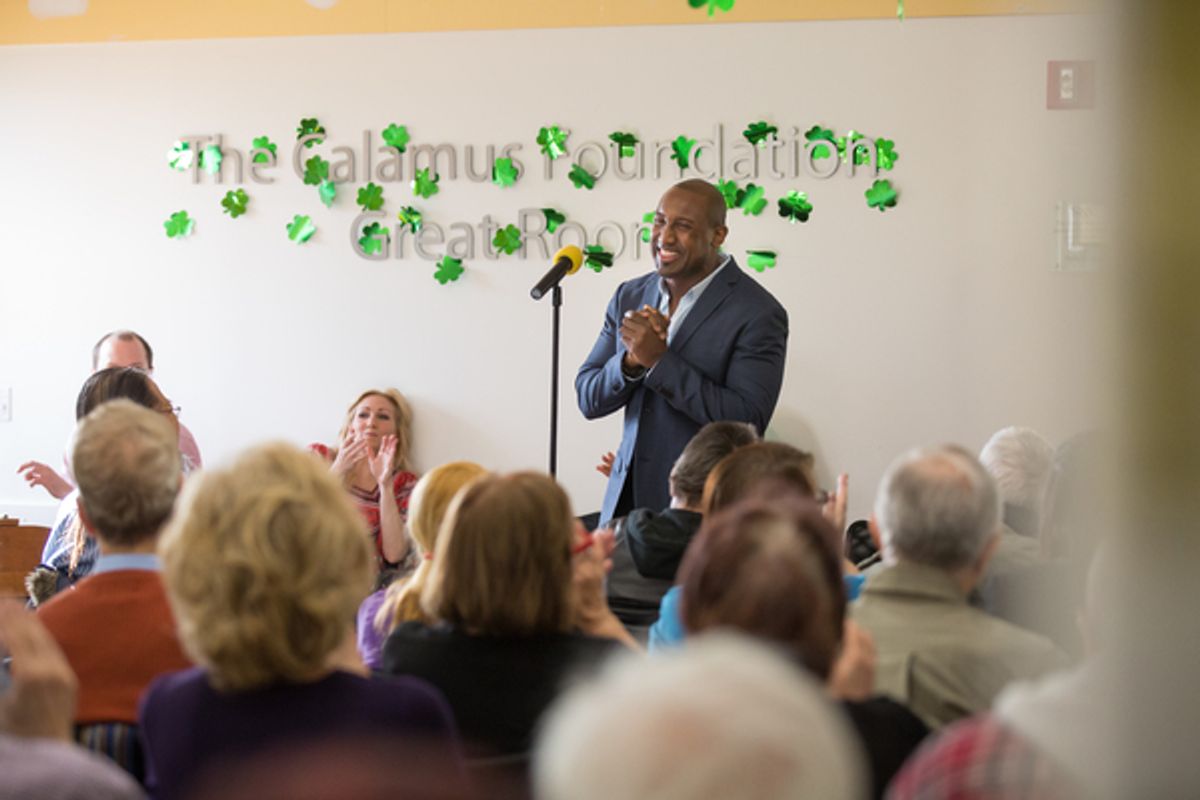 Quentin Earl Darrinton at Jessica Hendy and the Cast of CATS Sing for Seniors in Midtown
