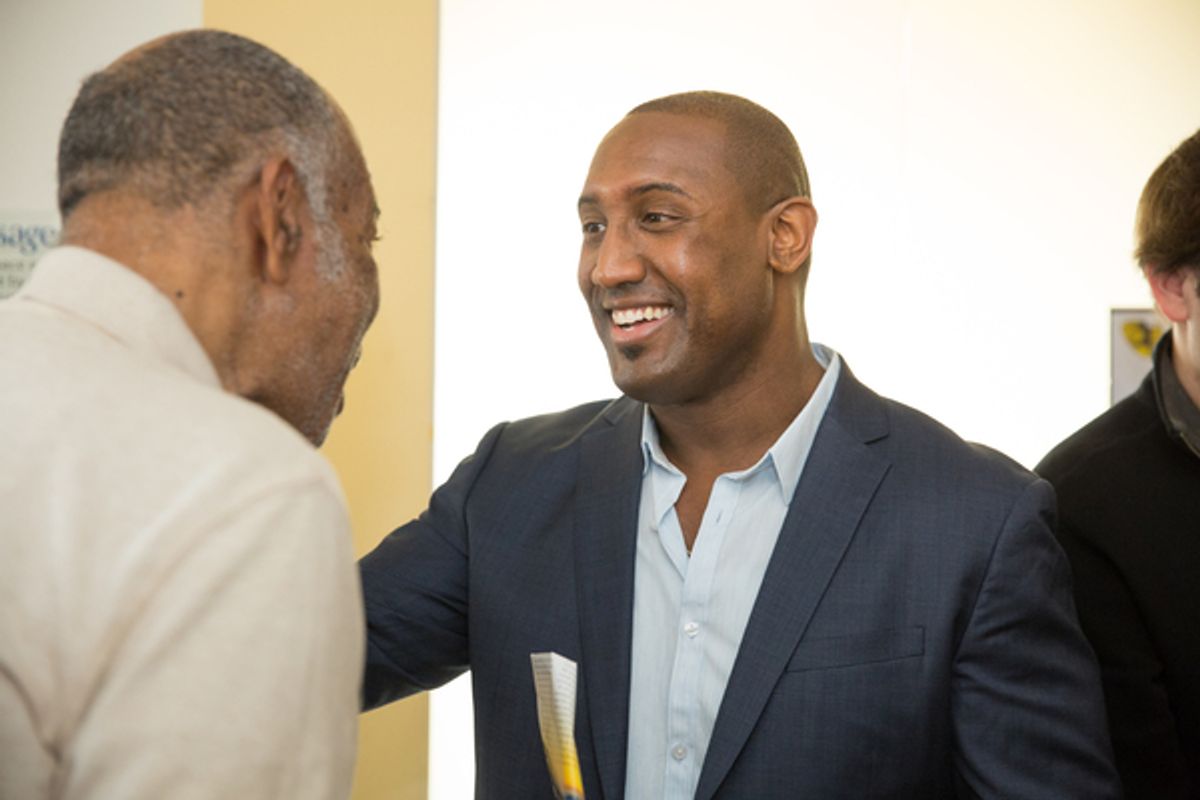 Quentin Earl Darrinton at Jessica Hendy and the Cast of CATS Sing for Seniors in Midtown