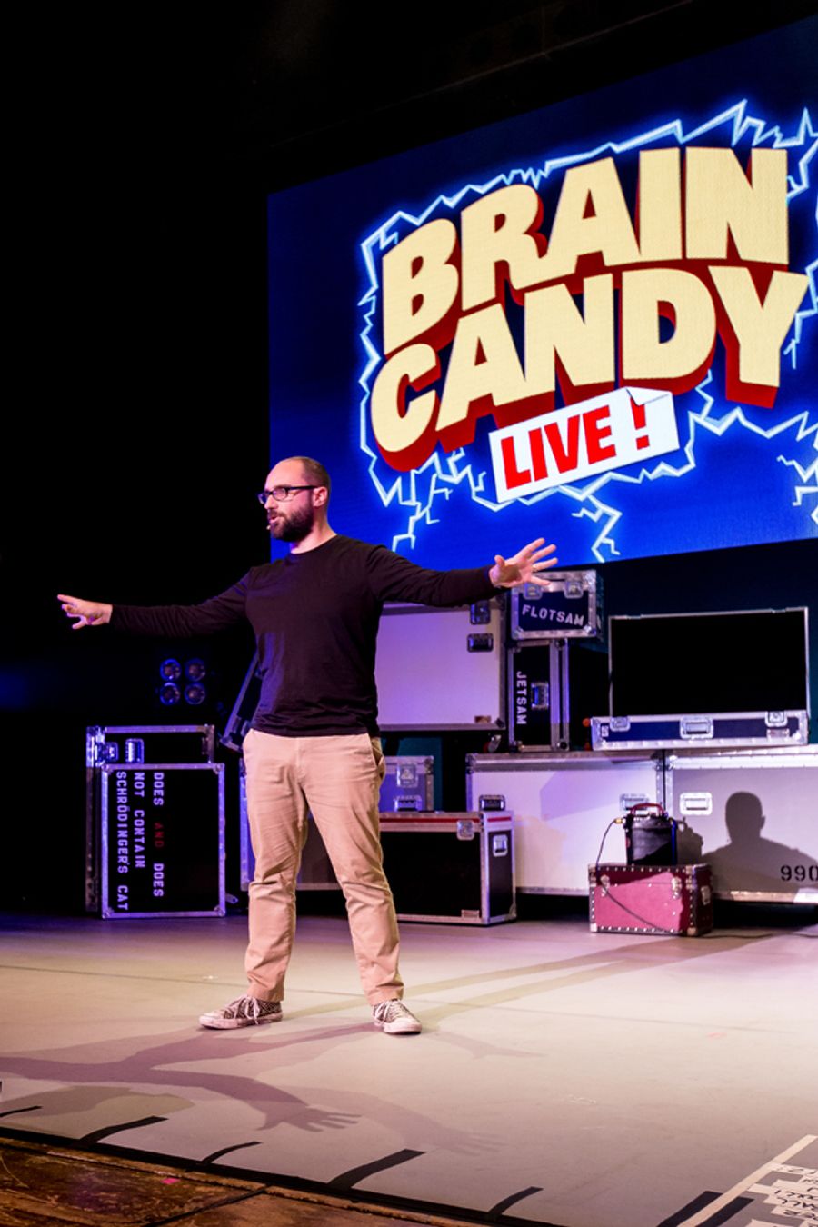 Photo Flash: Adam Savage and Michael Stevens Feed Audiences Across the Country with BRAIN CANDY LIVE! Image