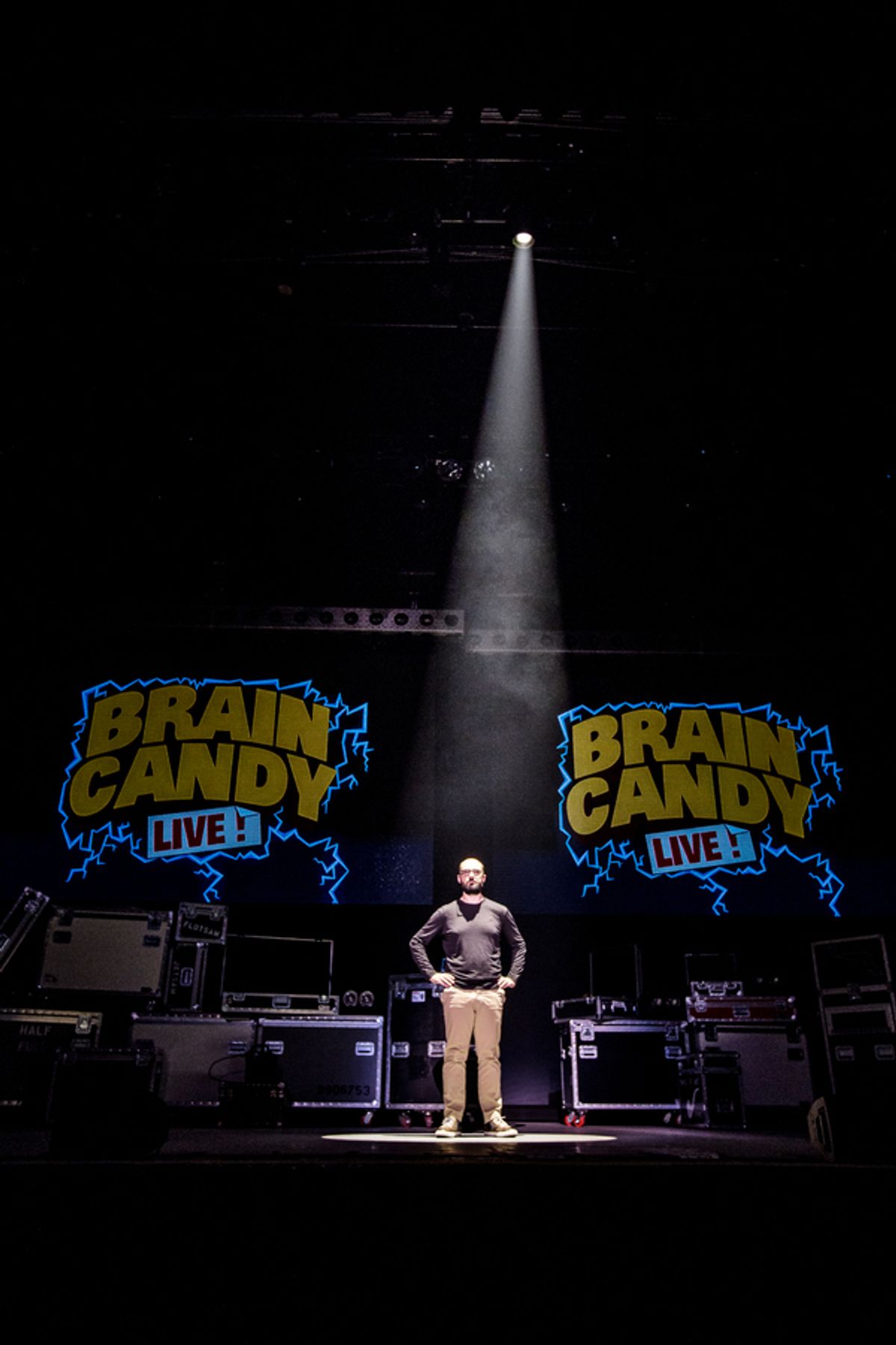 Michael Stevens at Adam Savage and Michael Stevens Feed Audiences Across the Country with BRAIN CANDY LIVE!