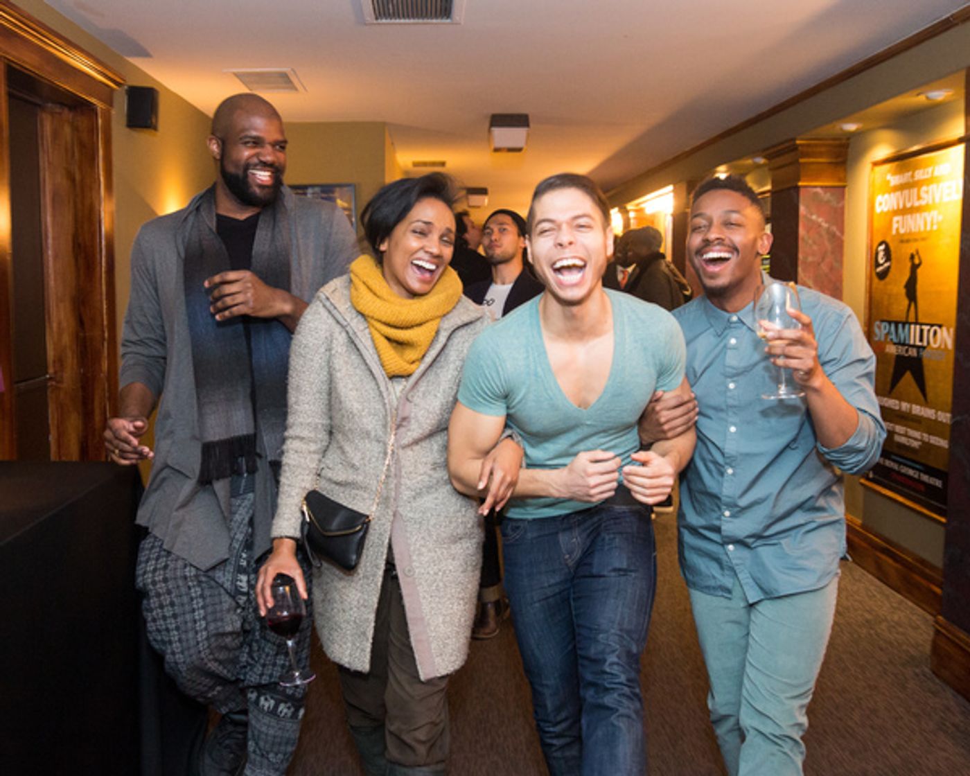 Photo Flash: HAMILTON's Wayne Brady and More Celebrate SPAMILTON's Chicago Opening  Image