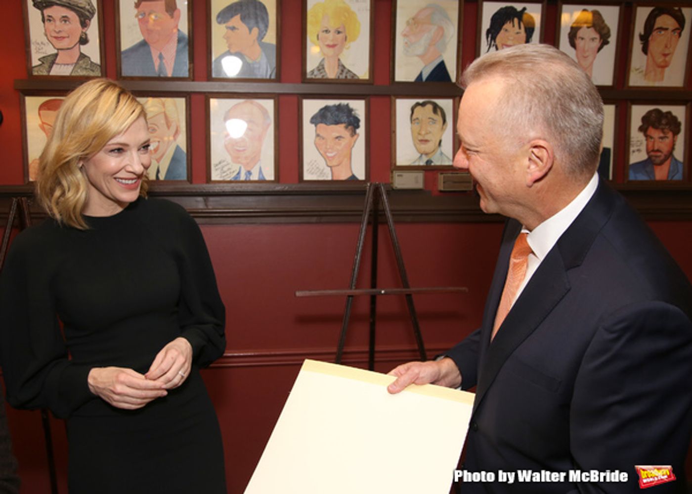 Photo Coverage: THE PRESENT's Cate Blanchett and Richard Roxburgh Unveil Portraits at Sardi's! Photo Coverage: THE PRESENT's Cate Blanchett and Richard Roxburgh Unveil Portraits at Sardi's! Image