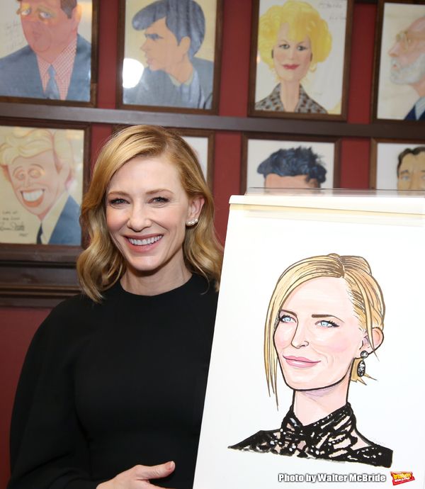 Photo Coverage: THE PRESENT's Cate Blanchett and Richard Roxburgh Unveil Portraits at Sardi's! — photo 7 of 31