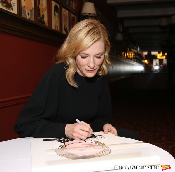 Photo Coverage: THE PRESENT's Cate Blanchett and Richard Roxburgh Unveil Portraits at Sardi's! — photo 11 of 31