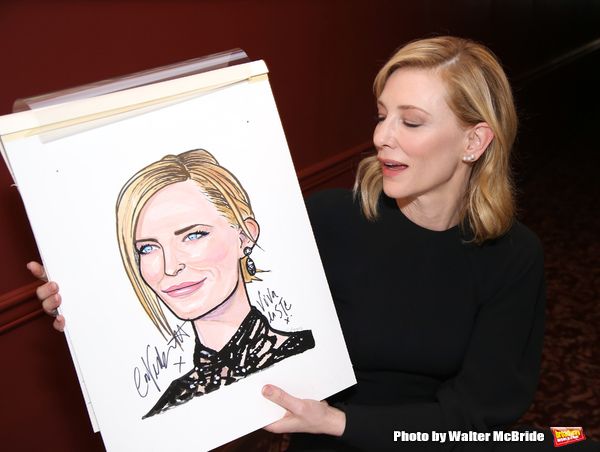 Photo Coverage: THE PRESENT's Cate Blanchett and Richard Roxburgh Unveil Portraits at Sardi's! — photo 15 of 31