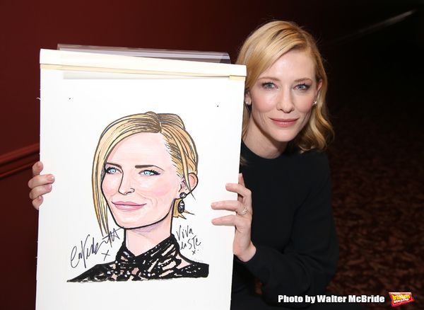 Photo Coverage: THE PRESENT's Cate Blanchett and Richard Roxburgh Unveil Portraits at Sardi's! — photo 16 of 31