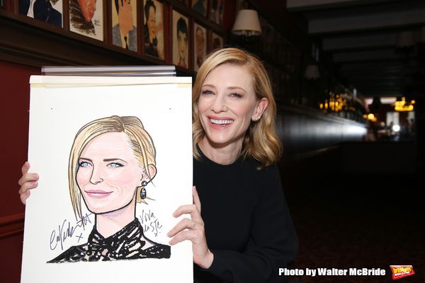 Photo Coverage: THE PRESENT's Cate Blanchett and Richard Roxburgh Unveil Portraits at Sardi's! — photo 18 of 31