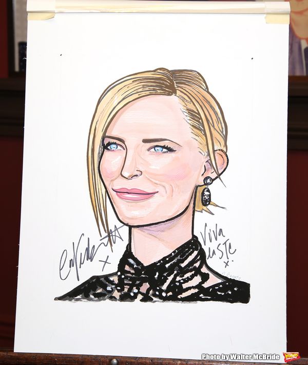 Photo Coverage: THE PRESENT's Cate Blanchett and Richard Roxburgh Unveil Portraits at Sardi's! — photo 27 of 31