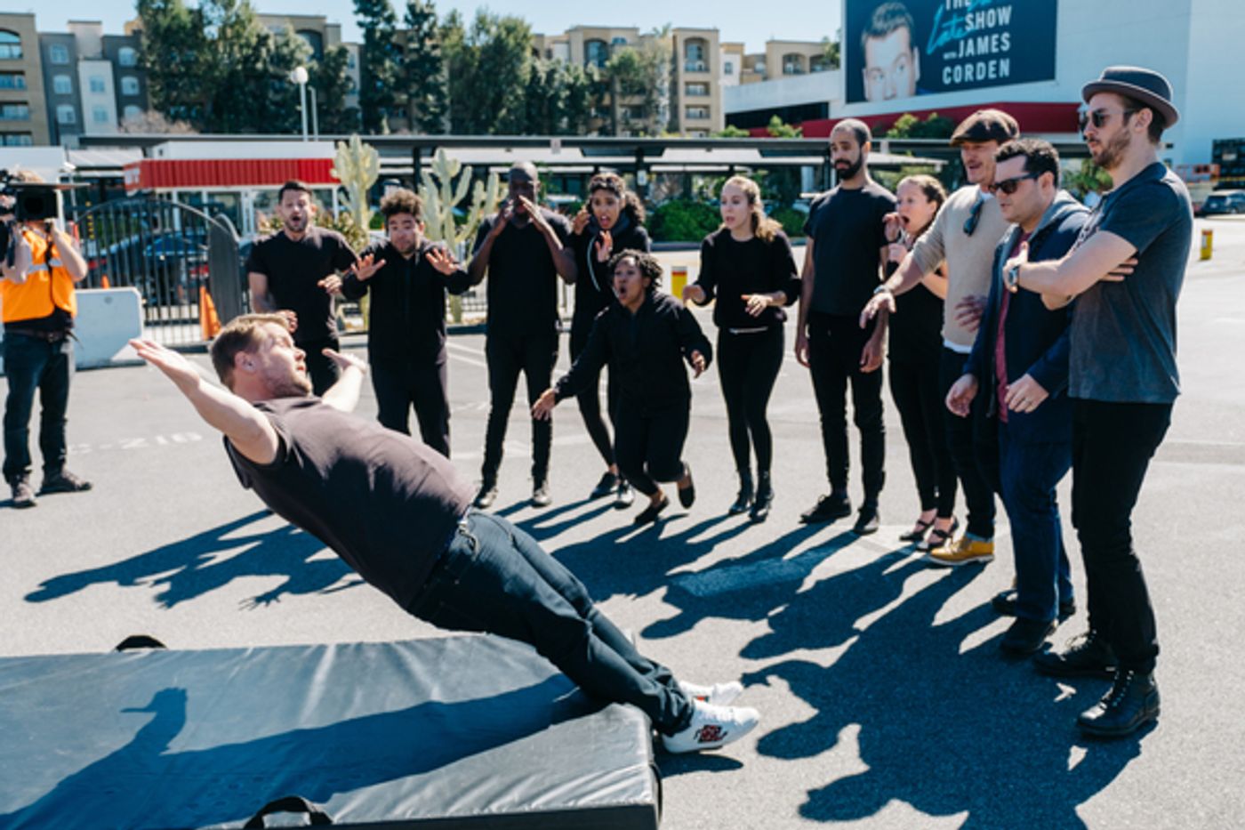Photo Flash: BEAUTY AND THE BEAST Cast Perform 'Crosswalk the Musical' on CORDEN  Image