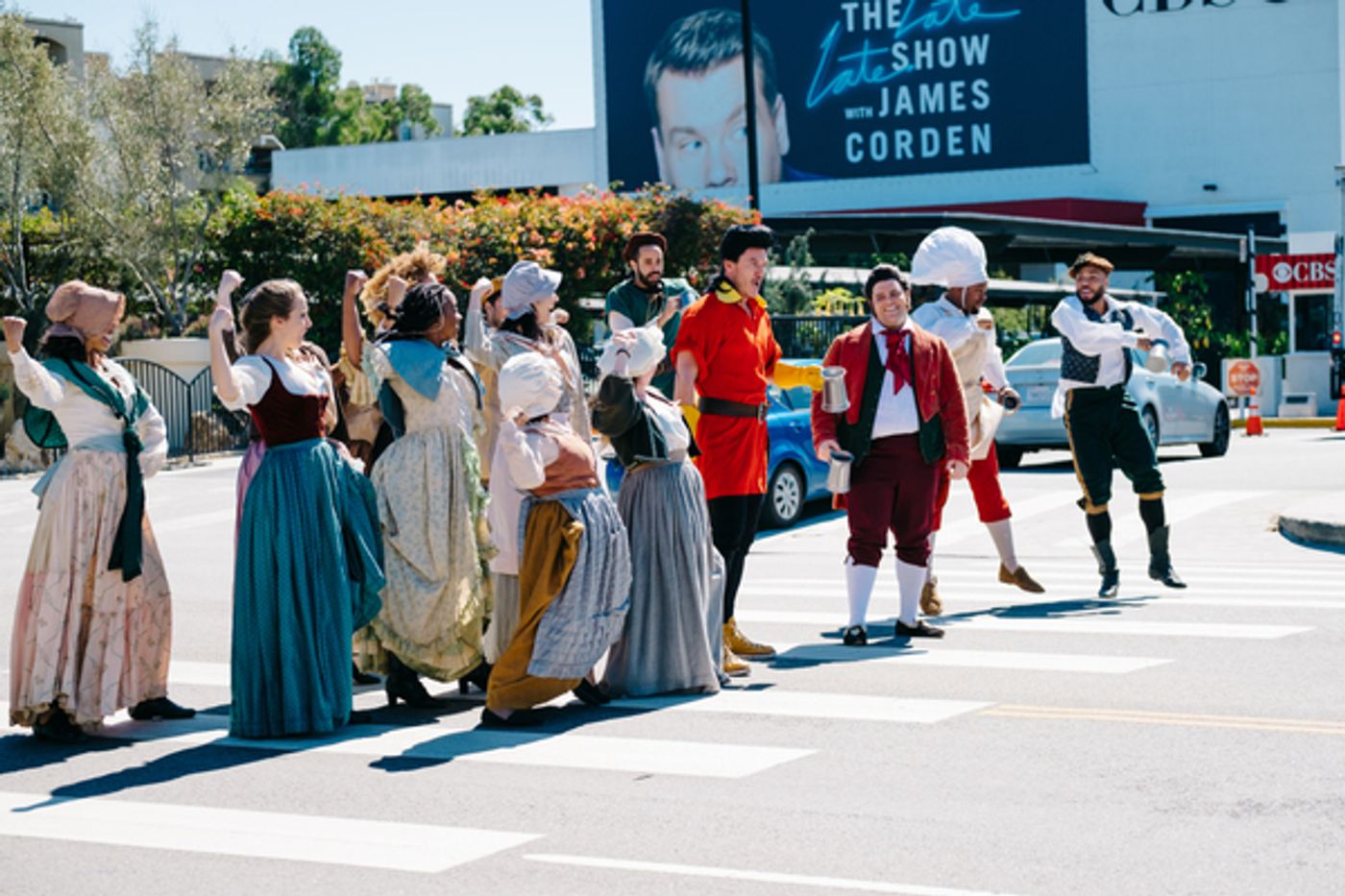 Photo Flash: BEAUTY AND THE BEAST Cast Perform 'Crosswalk the Musical' on CORDEN  Image