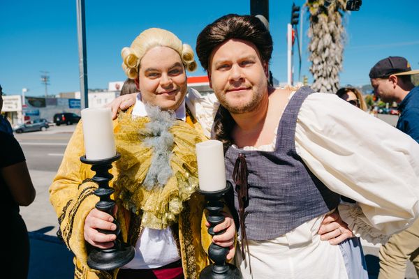 Photo Flash: BEAUTY AND THE BEAST Cast Perform 'Crosswalk the Musical' on CORDEN — photo 9 of 11