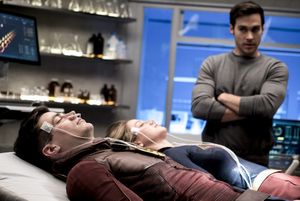 Grant Gustin, Melissa Benoist and Chris Wood @ BroadwayWorld Grant Gustin, Melissa Benoist and Chris Wood Photo