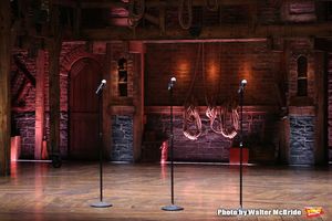 Stage atmosphere before The Rockefeller Foundation and The Gilder Lehrman Institute of American History sponsored High School student #EduHam matinee performance of "Hamilton" at the Richard Rodgers Theatre on 3/15/2017 in New York City. @ BroadwayWorld Stage atmosphere before The Rockefeller Foundation and The Gilder Lehrman Institute o Photo