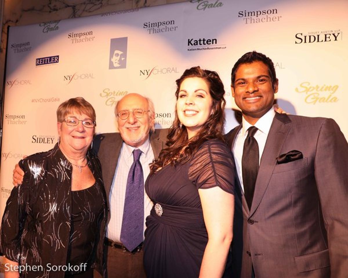 Joanne W. Lawson, Peter Yarraw Honoree, Amanda Woodbury, Soprano, Sean Panikkar at 
