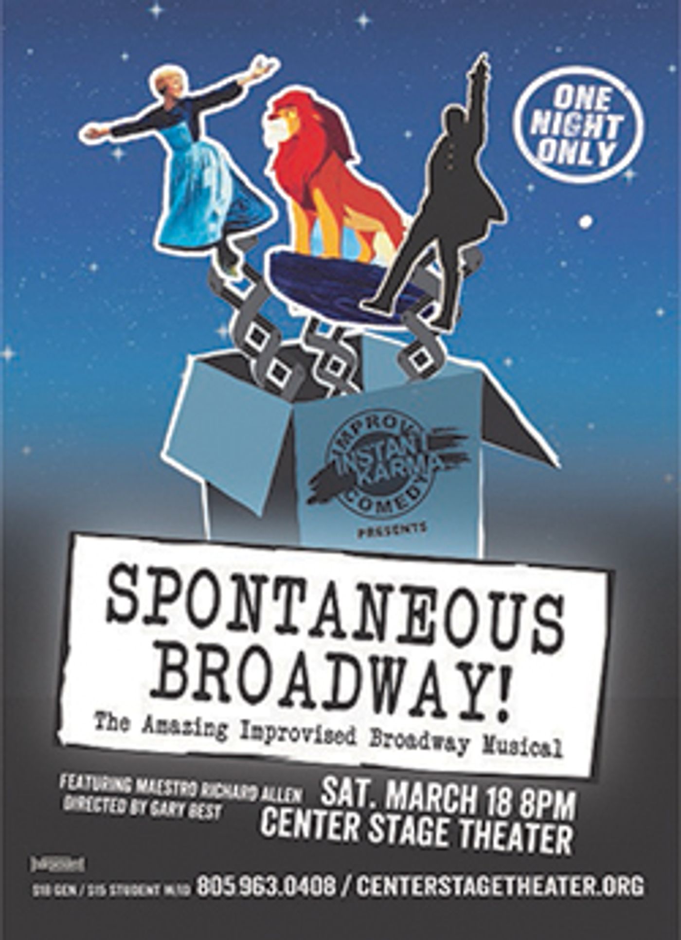 BWW Preview: Instant Karma Improv Comedy Presents SPONTANEOUS BROADWAY at Center Stage  Image