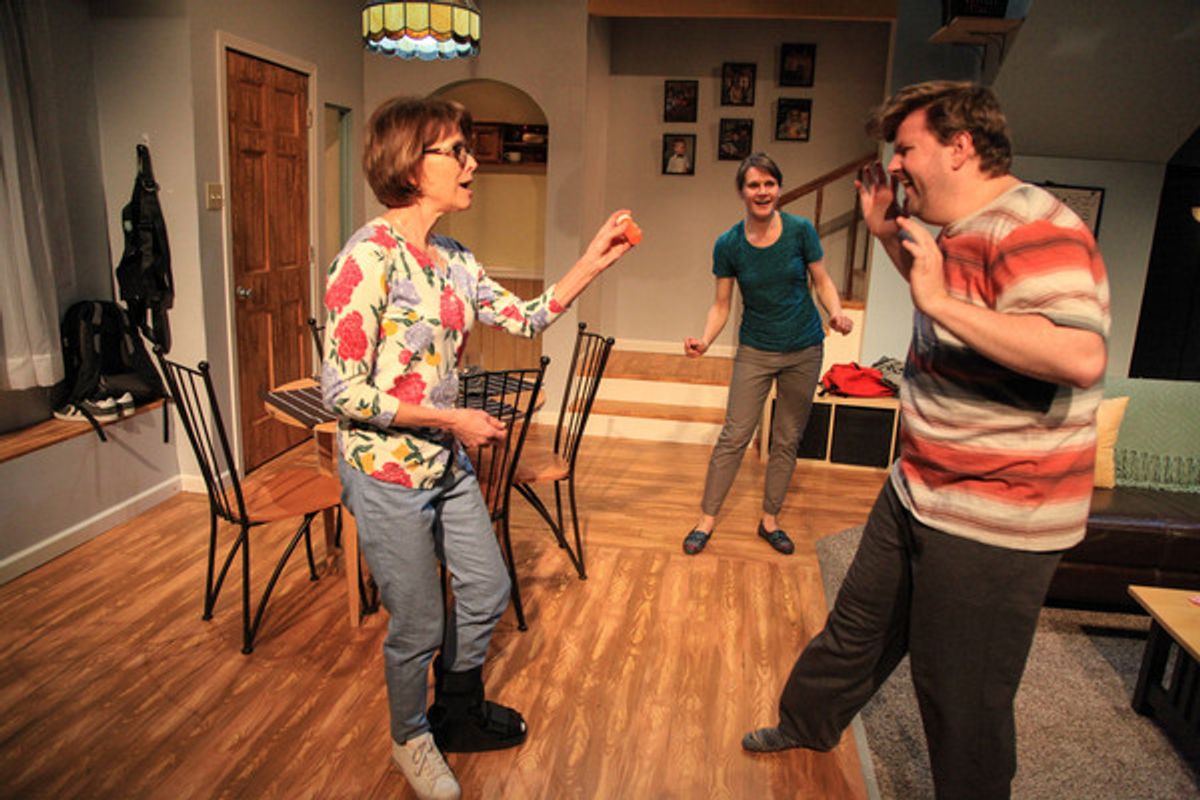 Heidi Katz, Amy Johnson and Justin Tsatsa at 