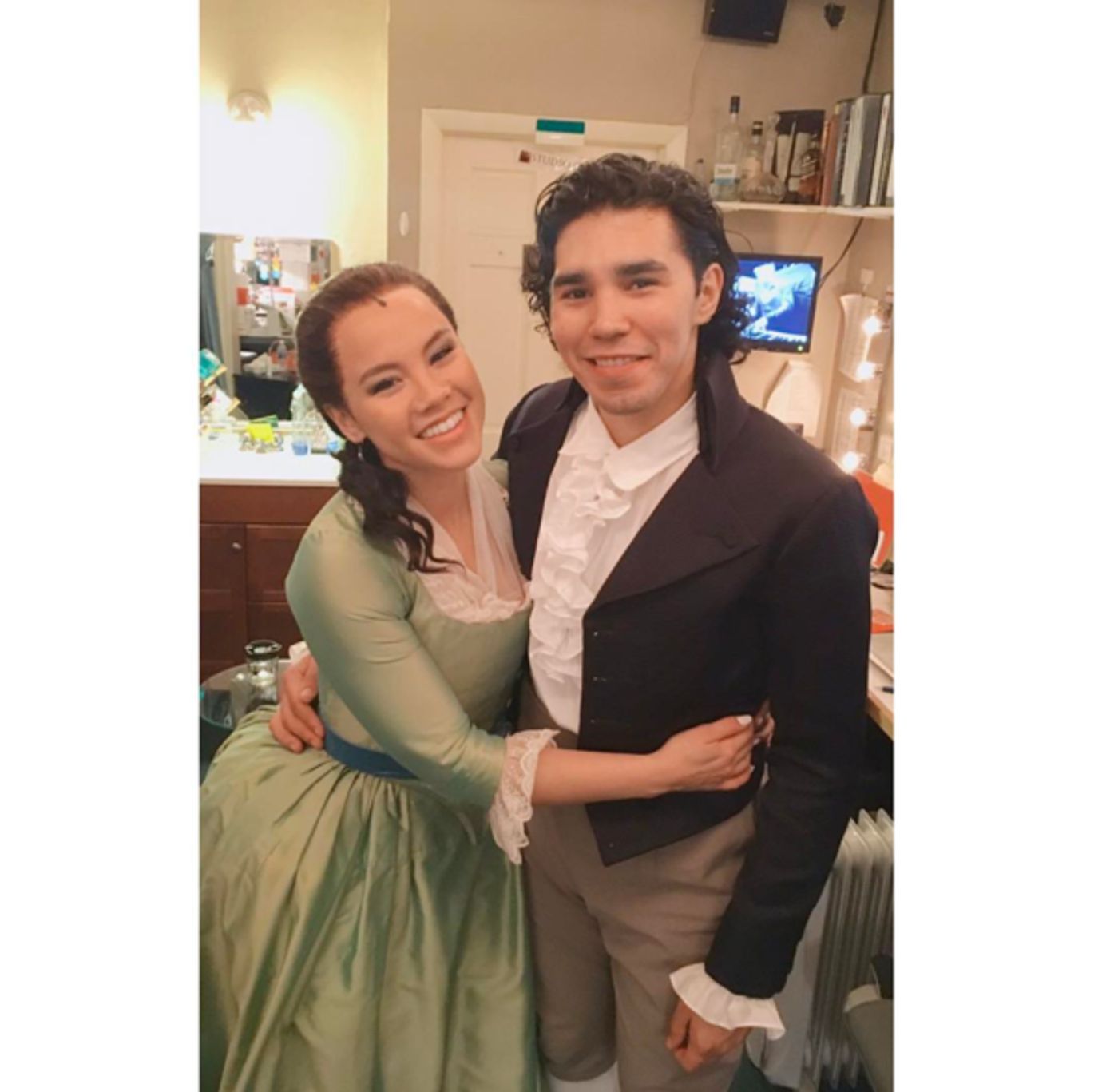 Photo Flash: MURDER ON THE ORIENT EXPRESS Takes a Mug Shot, MISS SAIGON Has a Sit Down, and More Saturday Intermission Pics!  Image