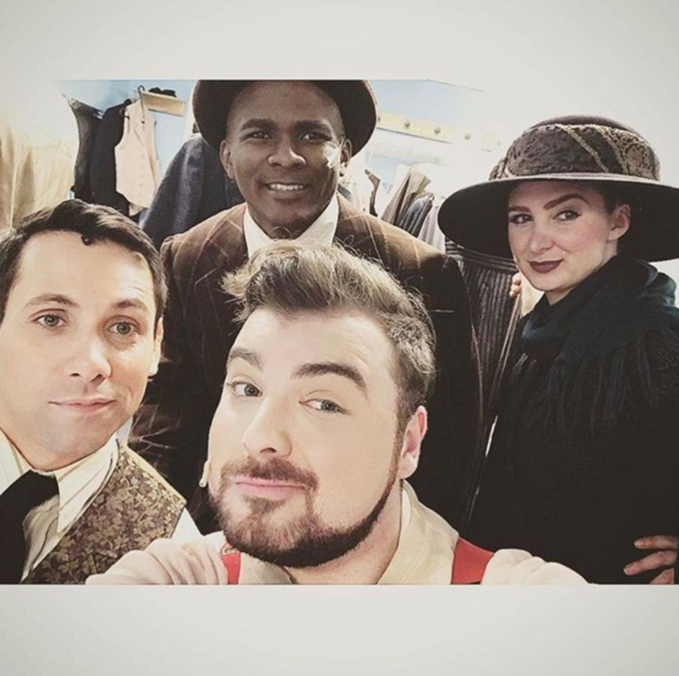 Photo Flash: MURDER ON THE ORIENT EXPRESS Takes a Mug Shot, MISS SAIGON Has a Sit Down, and More Saturday Intermission Pics!  Image