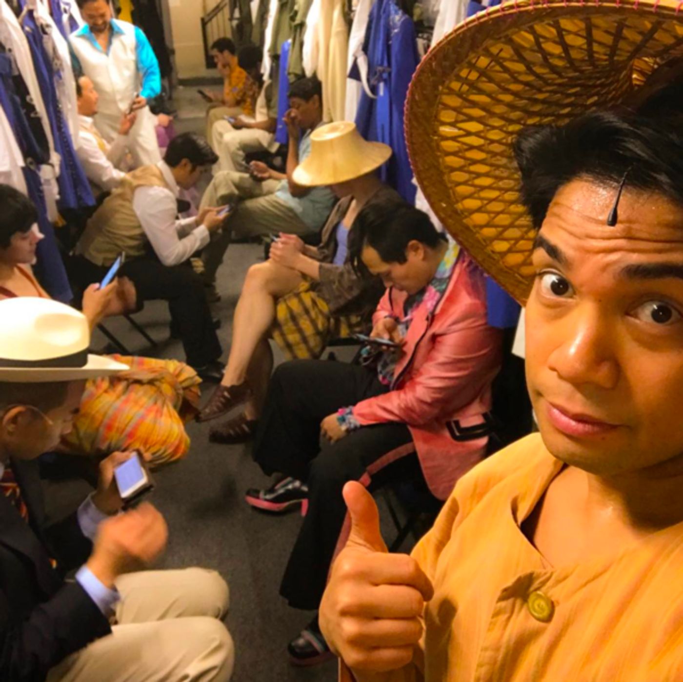 Photo Flash: MURDER ON THE ORIENT EXPRESS Takes a Mug Shot, MISS SAIGON Has a Sit Down, and More Saturday Intermission Pics!  Image