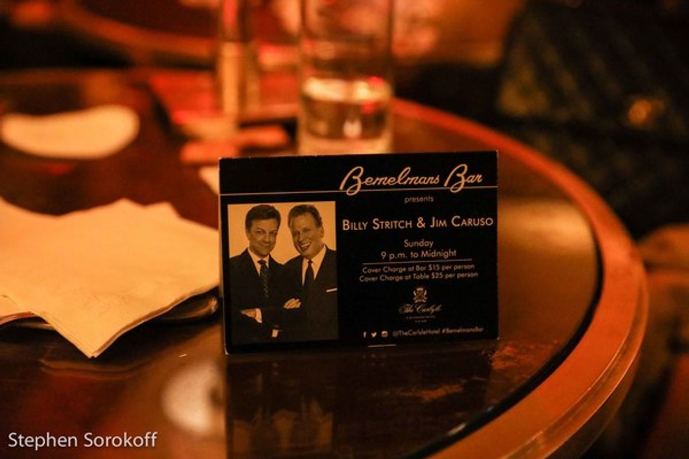 Photo Coverage: LIVE FROM NEW YORK, It's Sunday Night With Caruso & Stritch at The Carlyle  Image