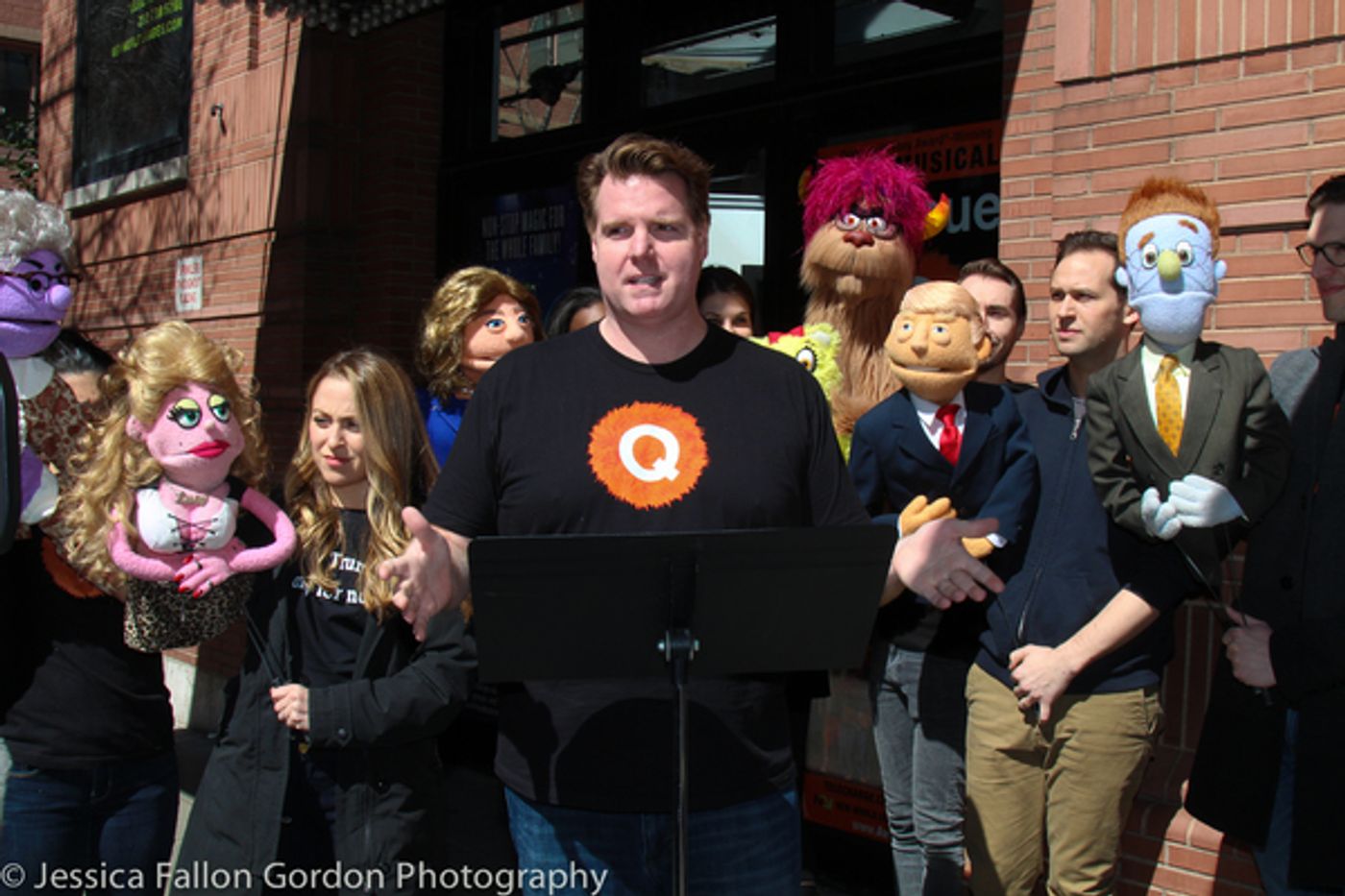 Photo Coverage: AVENUE Q's Puppet Trump & Puppet Hillary Debate Puppet Rights on World Puppetry Day! Photo Coverage: AVENUE Q's Puppet Trump & Puppet Hillary Debate Puppet Rights on World Puppetry Day! Image