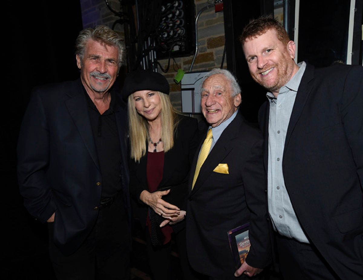 James Brolin, Barbra Streisand, Mel Brooks and Gil Cates Jr. at 