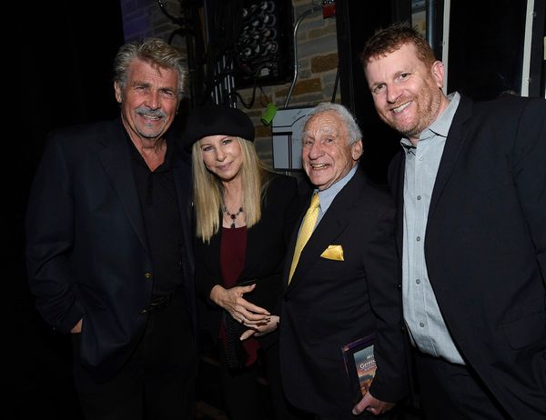 James Brolin, Barbra Streisand, Mel Brooks and Gil Cates Jr. Photo