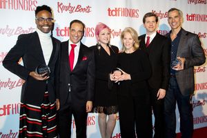 Billy Porter, Hal Luftig, Cyndi Lauper, Dayrl Roth, Stark Sands, Jerry Mitchell Photo