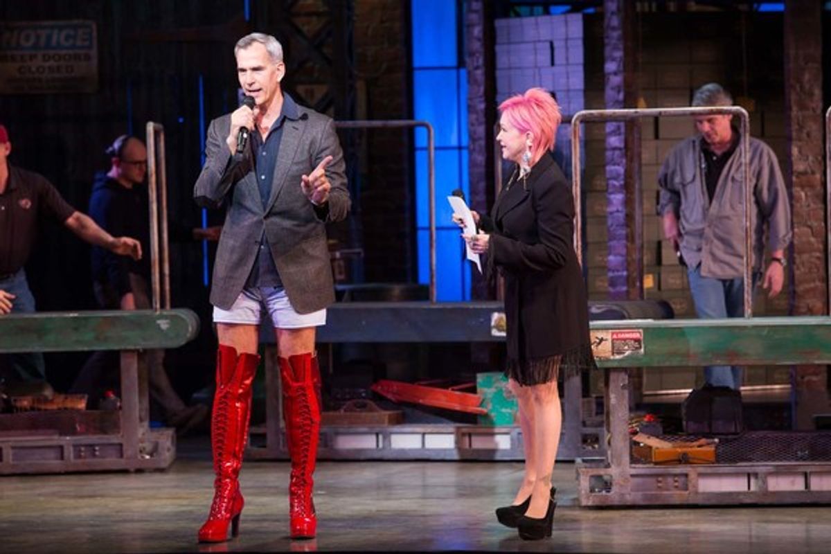 Cyndi Lauper and Jerry Mitchell at 